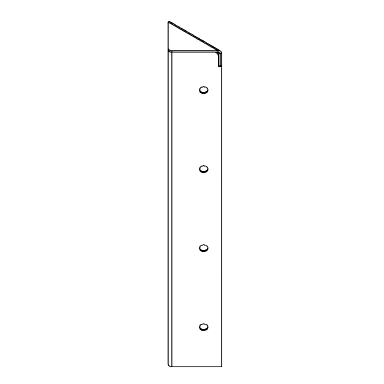 Sarokdarab corten acél 90° 40 cm