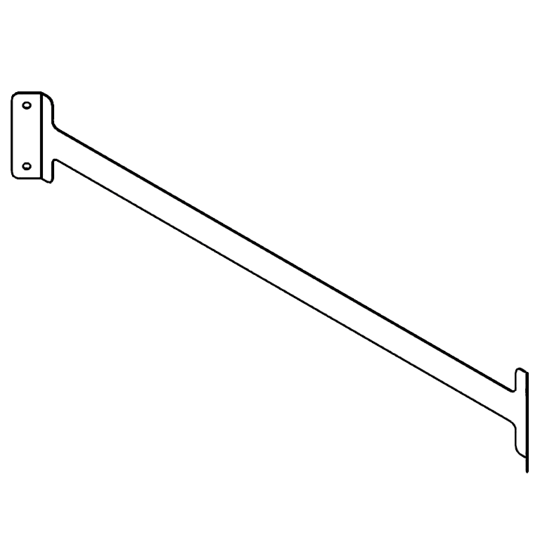Összekötő darab horganyzott acél 100 cm