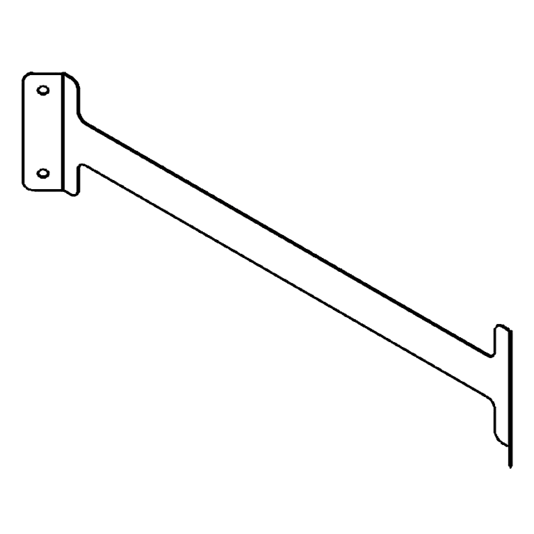 Összekötő darab horganyzott acél 70 cm