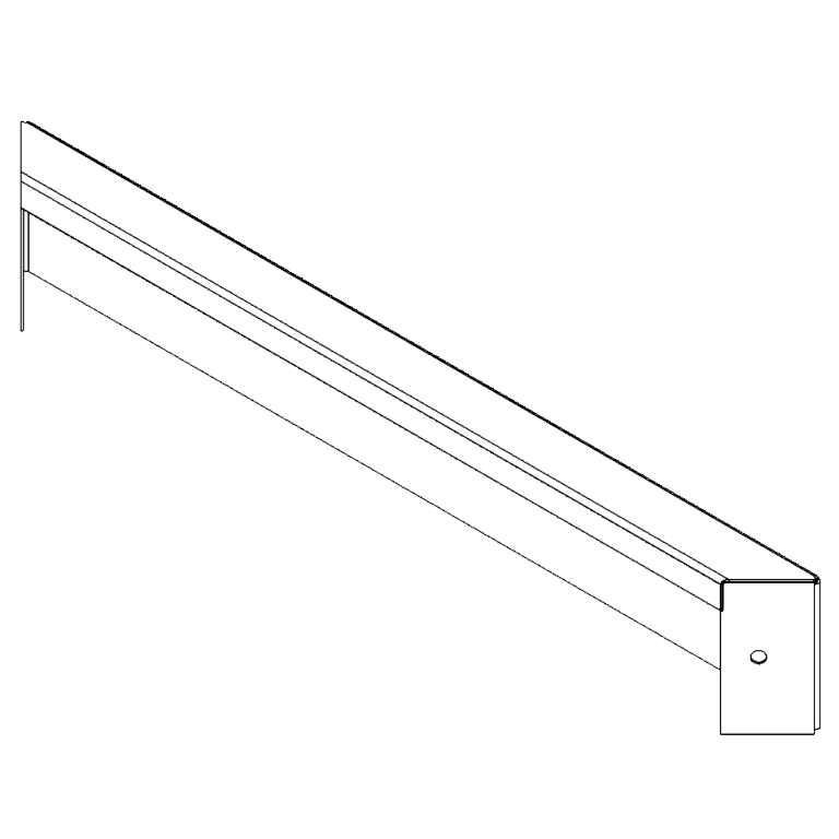 Porszórt acél panel 10 x 60 cm