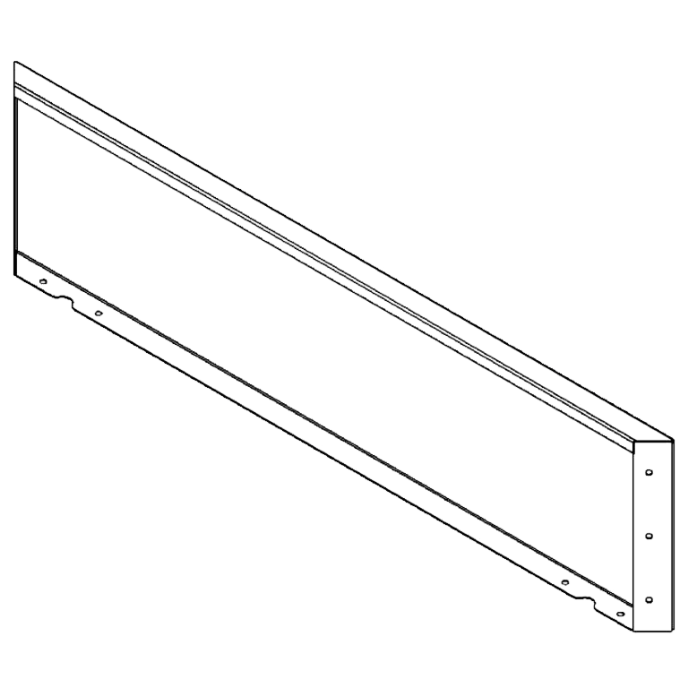 Porszórt acél panel 30 x 120 cm