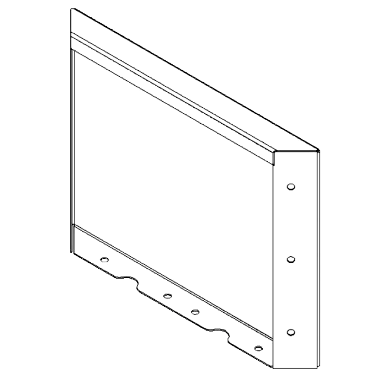 Porszórt acél panel 30 x 40 cm