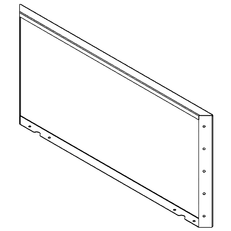 Corten acél panel 50 x 100 cm