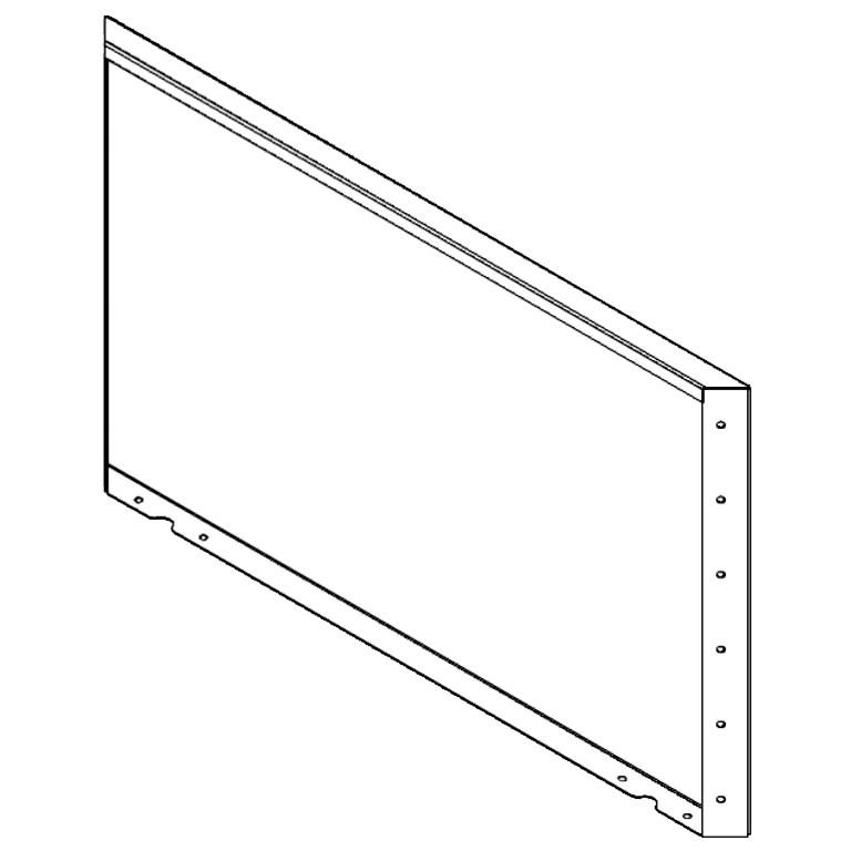 Corten acél panel 60 x 100 cm