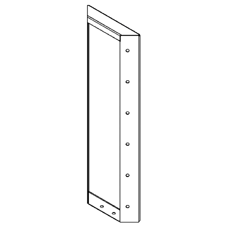 Corten acél panel 60 x 20 cm