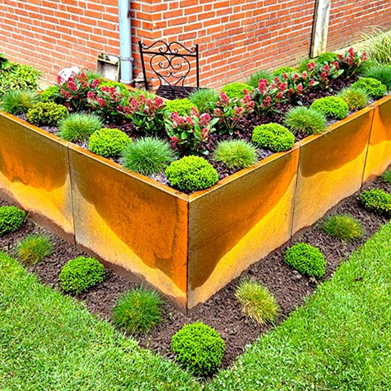 Corten acél virágláda Kansas 80