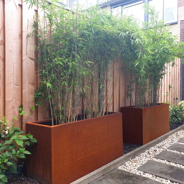 Corten acél virágláda Texas 40 x 120 cm