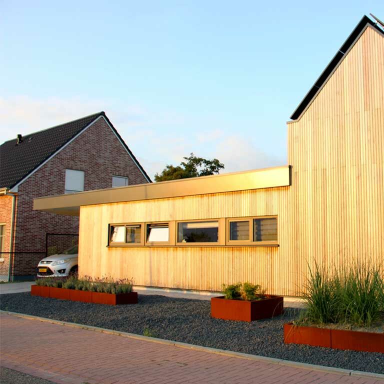 Corten acél virágláda Texas xxl 400 x 60 cm