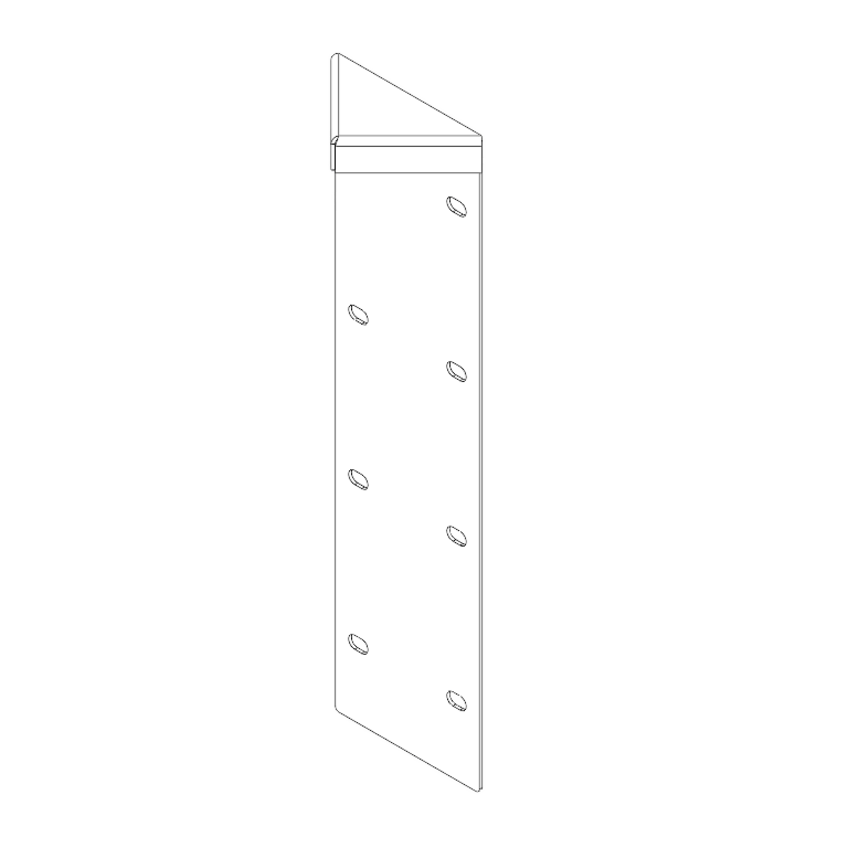 Sarokdarab corten acél 180° 40 cm