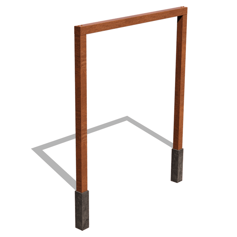 Corten acél pergola egyenes 250 cm