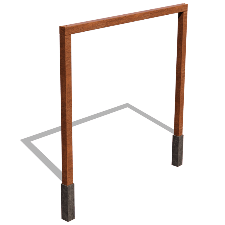 Corten acél pergola egyenes 300 cm
