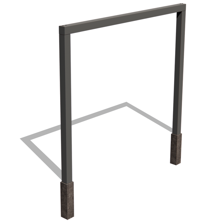 Porszórt acél pergola egyenes 300 cm