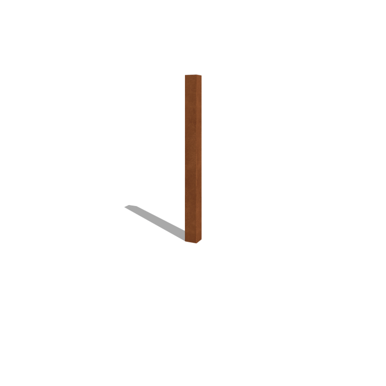 Kerítésoszlop corten acél 150 cm