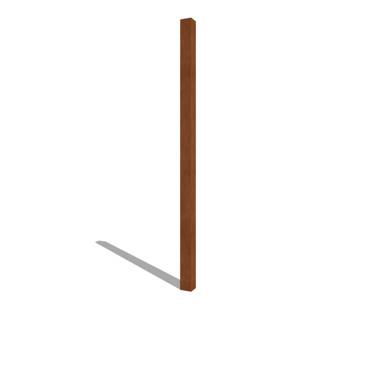 Kerítésoszlop corten acél 200 cm