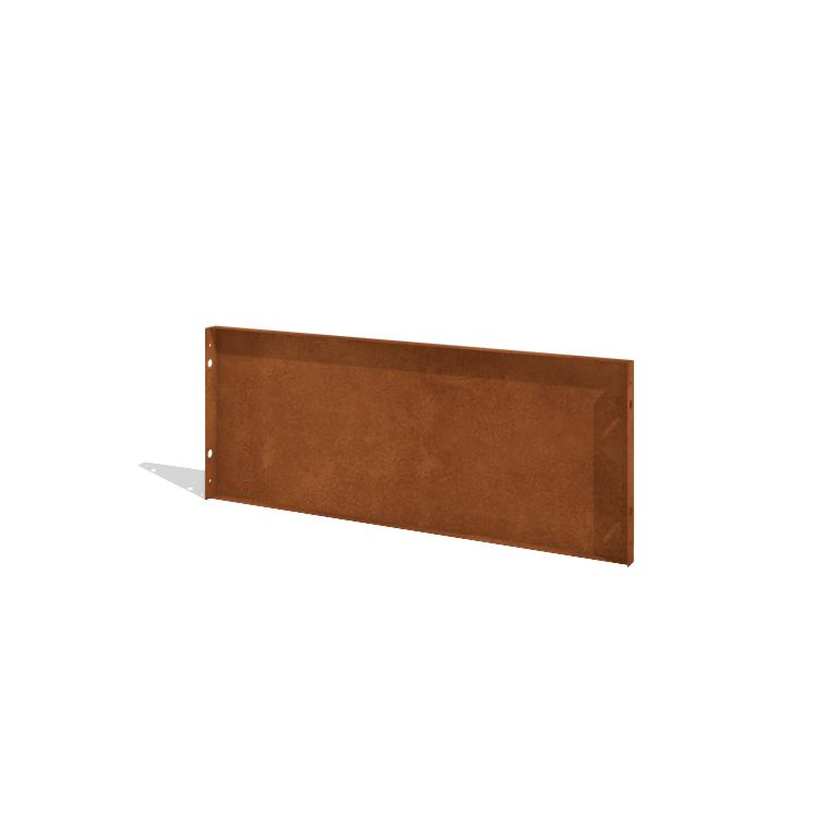 Corten acél kerti kerítés H panelhez 120 x 47,5 cm