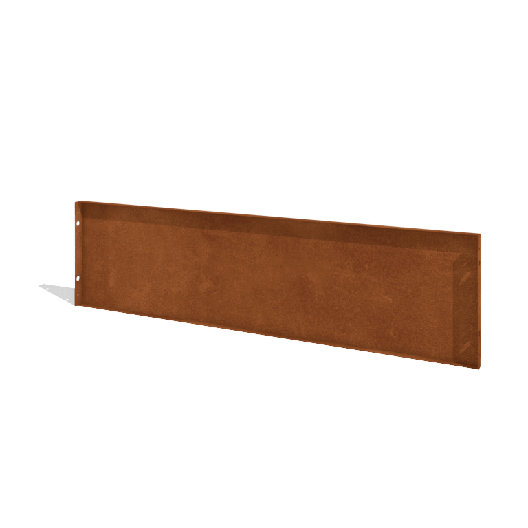 Corten acél kerti kerítés H panelhez 180 x 47,5 cm