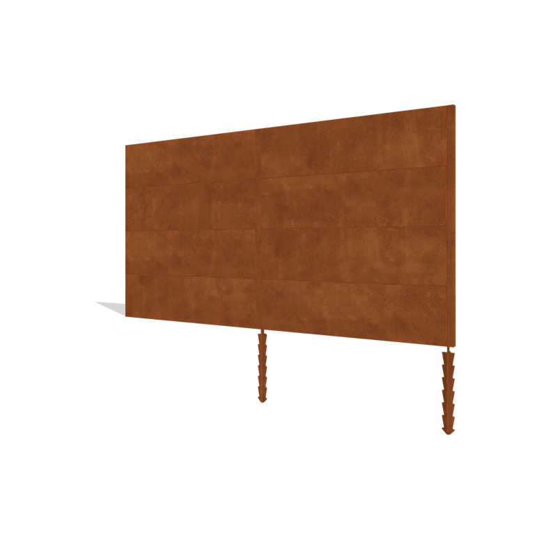 Corten acél kerti kerítés H4 készlet 372 cm