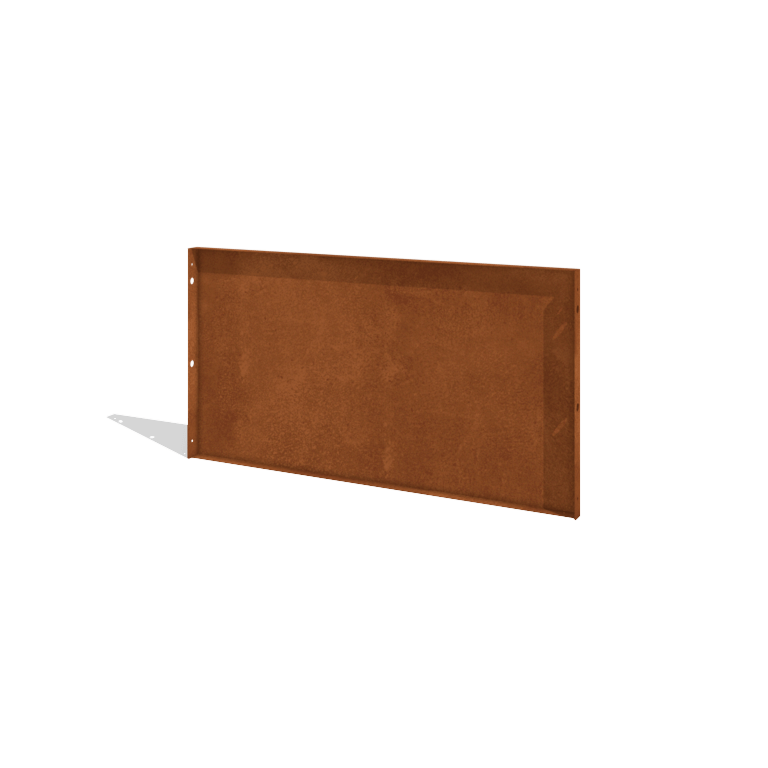Corten acél kerti kerítés H panelhez 120 x 63,3 cm