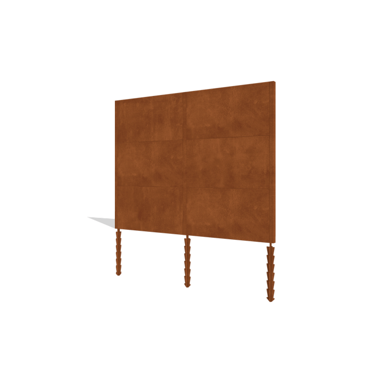 Corten acél kerti kerítés H3 teljes készlet 258 cm