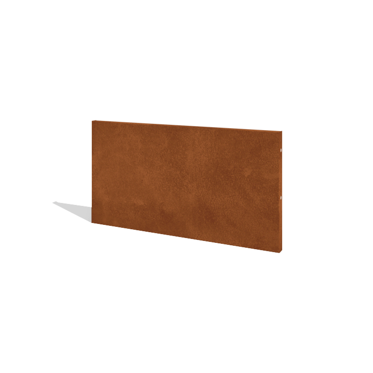 Corten acél kerti kerítés H panelhez 120 x 63,3 cm