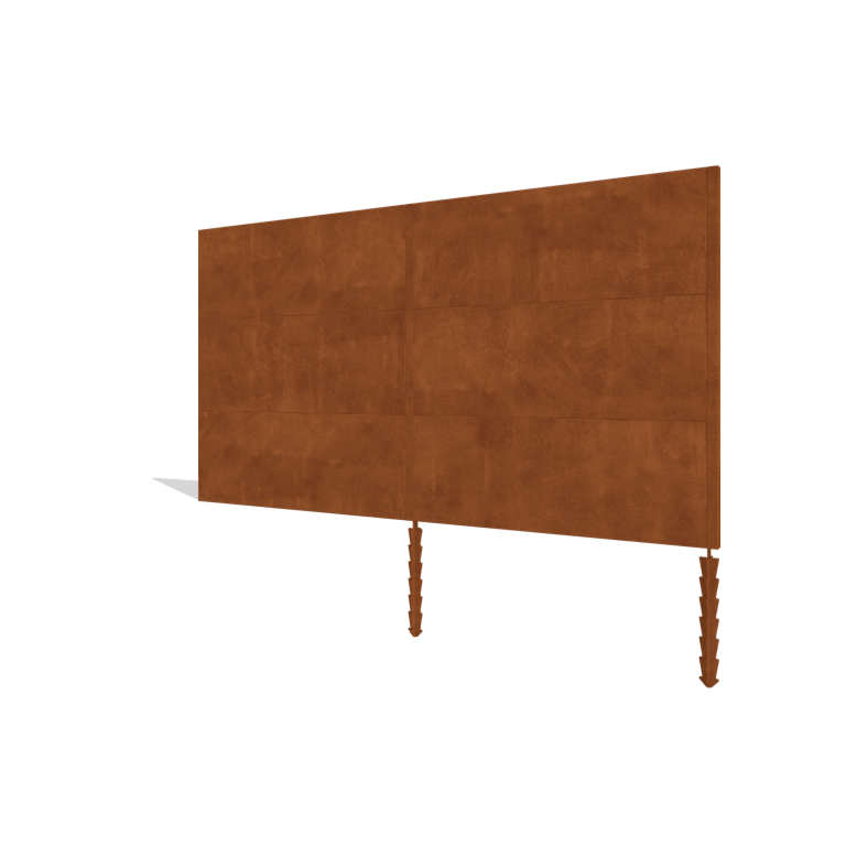 Corten acél kerti kerítés H3 készlet 372 cm