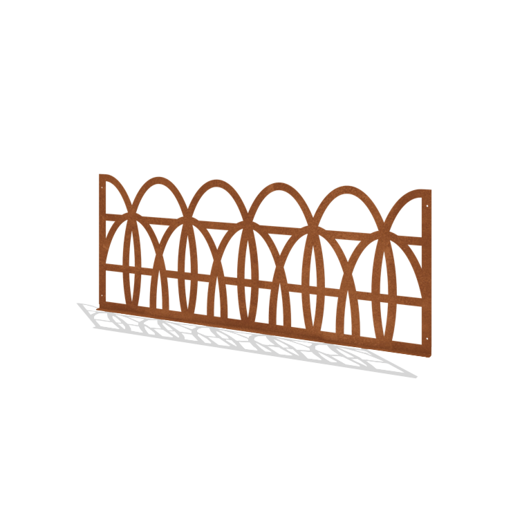 Corten acél díszkerítés T 149 x 60 cm
