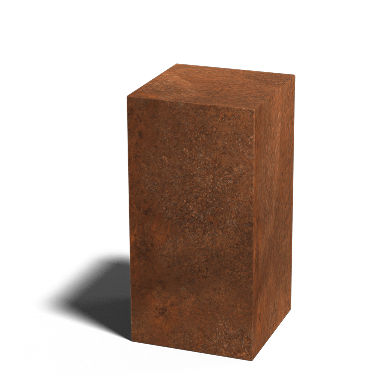 Corten acél talapzat Ohio 30 x 30 x 60 cm