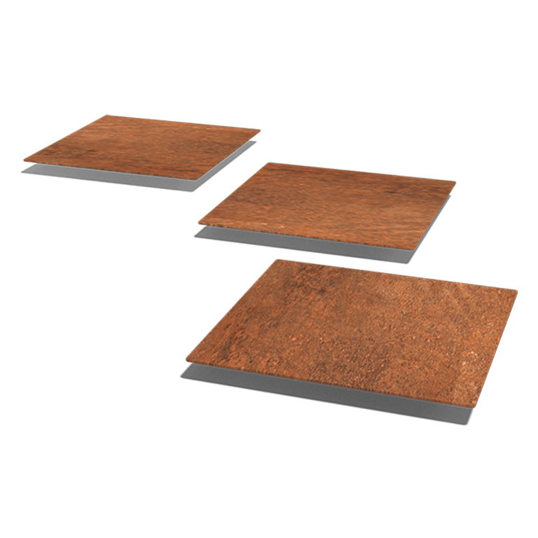 Corten acél lépőkő Négyzet 40 x 40 cm