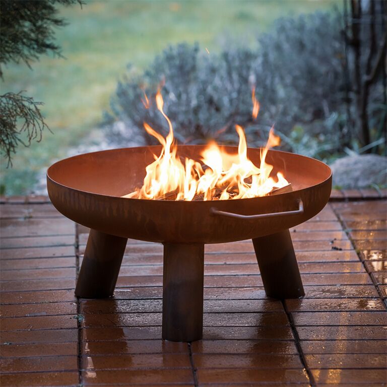 Tűzrakóhely corten acél Louisiana 108 x 98 x 31 cm