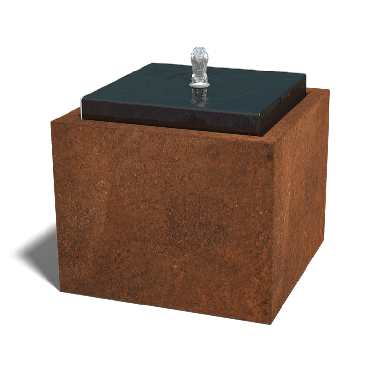 Corten acél vízi dísz 50 x 50 x 40 cm