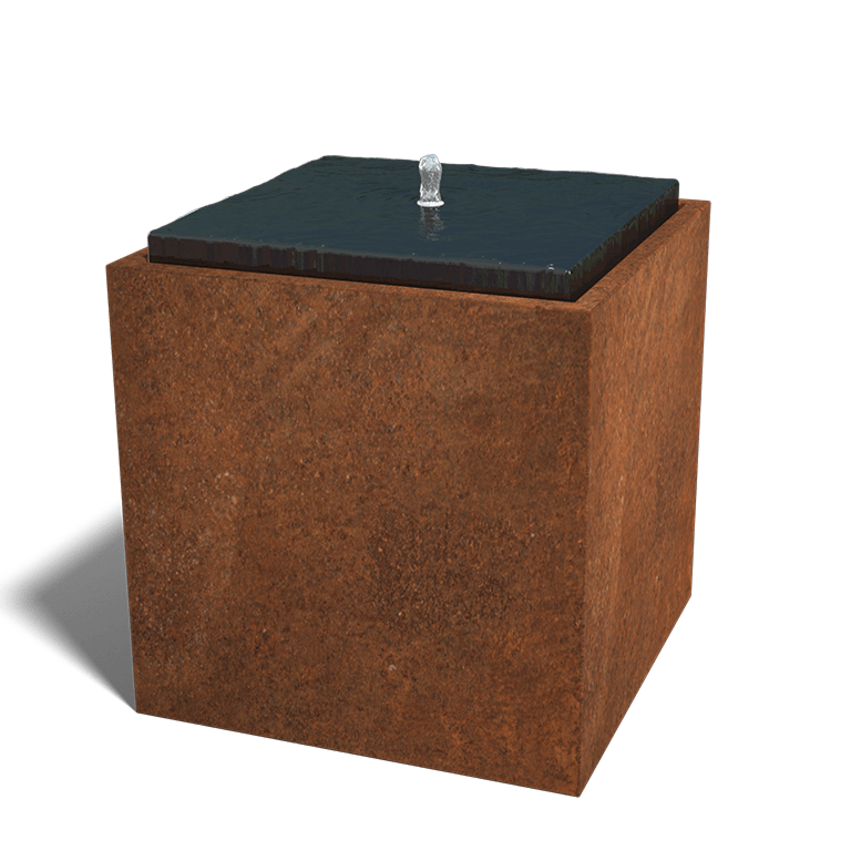 Corten acél vízi dísz 80 x 80 x 80 x 80 cm