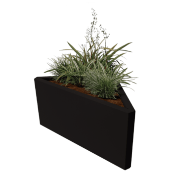 Porszórt acél virágláda Alaska egyenlő szárú 84 cm