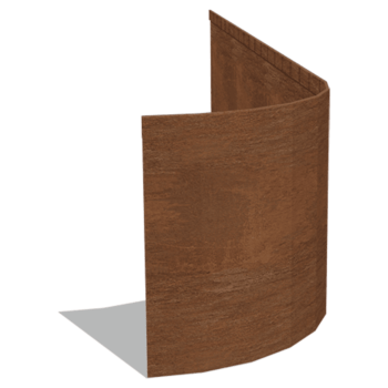 Corten acél szegély zúzott FLEX 35 cm (hossza 150 cm)