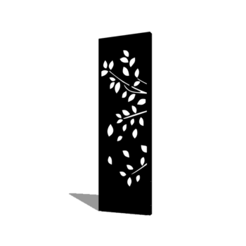 Porszórt acél panel fa 1. rész 60 x 6 x 190 cm