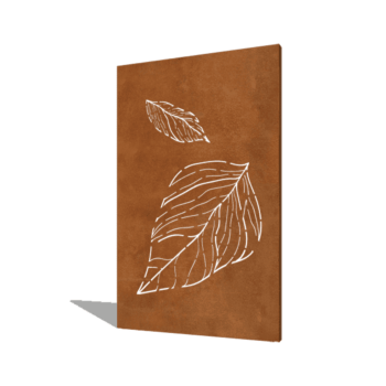 Corten acél panel nagy hulló levelek 120 x 6 x 190 cm