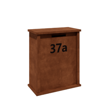 Corten acél postaláda Arizona L típus