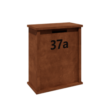 Corten acél postaláda - Arizona L - 80 x 40 x 100 cm
