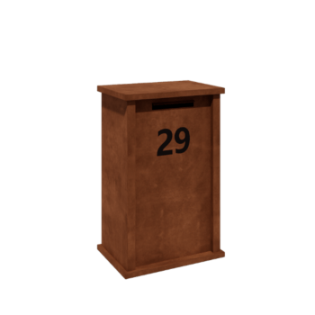 Corten acél postaláda Arizona M típus