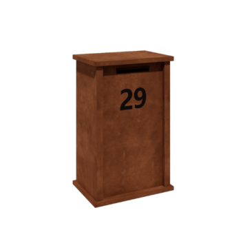 Corten acél postaláda Arizona M típus