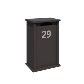 Acél postaláda - Arizona M - 60 x 40 x 100 cm - RAL7016 matt (antracitszürke)