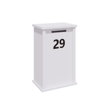 Acél postaláda - Arizona M - 60 x 40 x 100 cm - RAL9010 matt (fehér)