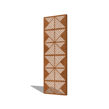 Corten acél panel vonalak összetétel 2 60 x 6 x 190 cm