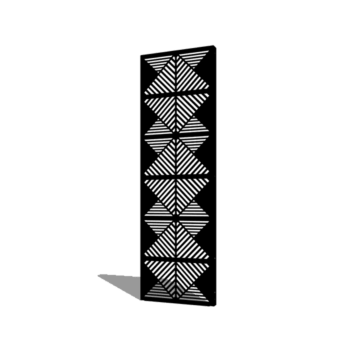 Porszórt acél panel vonalak összetétel 2 60 x 6 x 190 cm