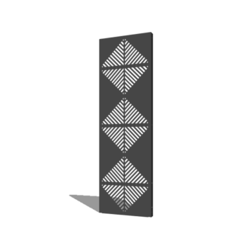 Porszórt acél panel vonalak összetétel 4 60 x 6 x 190 cm