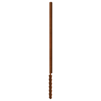 Corten acél állvány földelőcsap 190 x 6 x 6 cm-es sarok