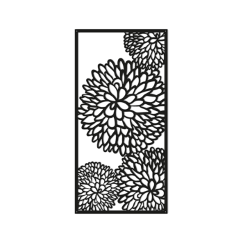 Acél fali dekoráció - Virág 2.0 Large - 100 x 50,2 cm