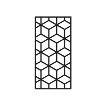 Fém fali dekoráció Geometriai formák 2.0