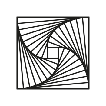 Fém fali dekoráció Geometriai formák 3.0