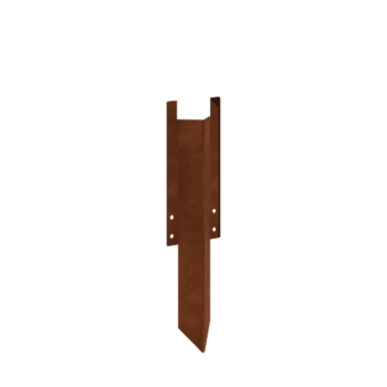földkaró – közepes Corten acél 22 - 25 cm