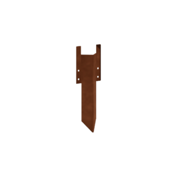 földkaró – alacsony Corten acél 12 - 15 cm